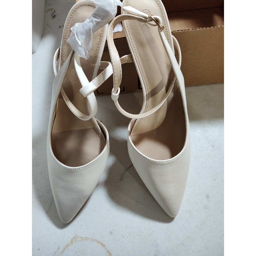 Leather Women's Heel Shoes Size 10 Tan Low Pumps (795)NIB
